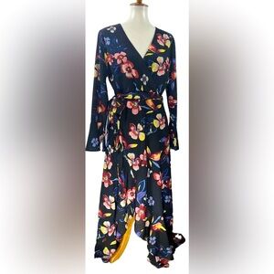 Isla Maude Floral Wrap Dress Size XL